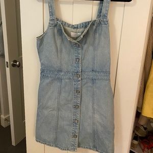 Women’s blue denim dress SIZE M, NWT